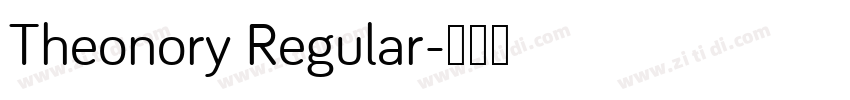 Theonory Regular字体转换